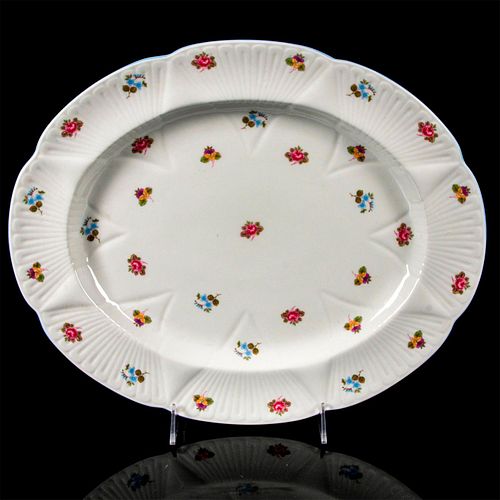 SHELLEY OVAL SERVING PLATTER ROSE 396c76