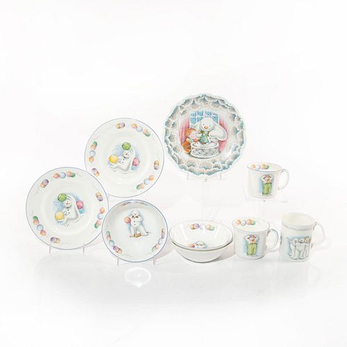 9 PC SET ROYAL DOULTON THE SNOWMAN  399661