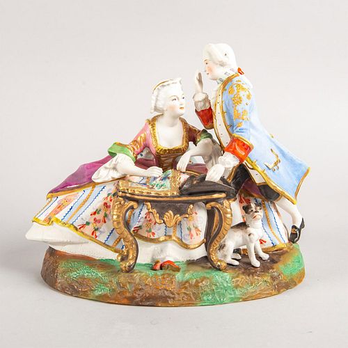 FIGURAL VICTORIAN COUPLE WOMAN 39978c