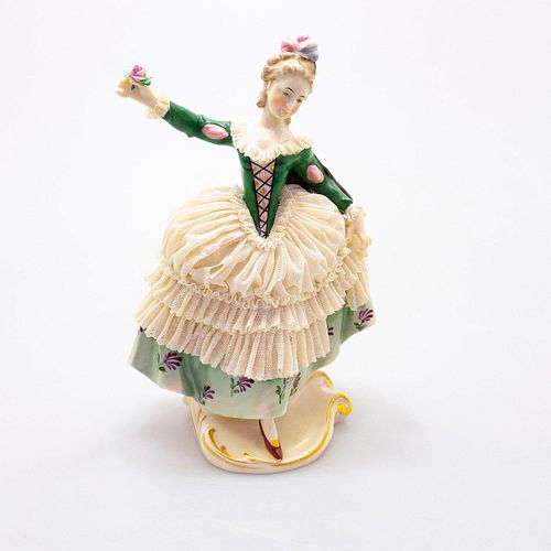 GERMAN PORCELAIN LACE FIGURINE,