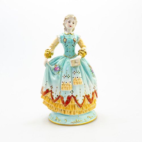 LARGE MEISSEN FIGURINE LADY WITH 3997a7