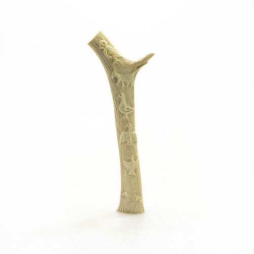 INUIT TRIBAL CARIBOU ANTLER SCULPTURE,