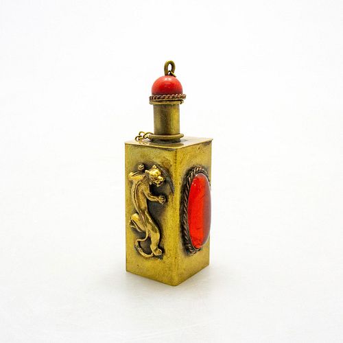 CHINESE VINTAGE BRASS METAL SNUFF