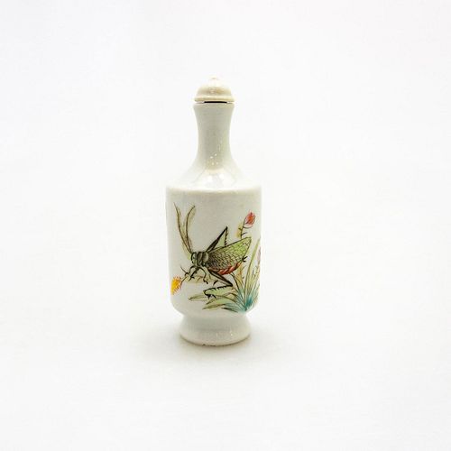 CHINESE VINTAGE SNUFF BOTTLE CRICKET 3998d4