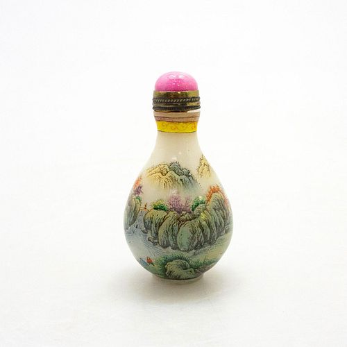 CHINESE VINTAGE SNUFF BOTTLE MOUNTAIN 3998dc