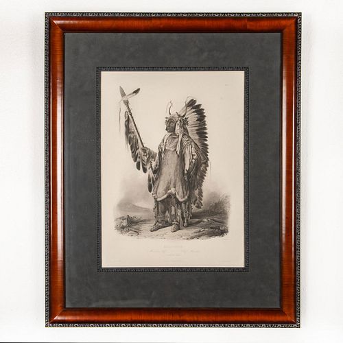 KARL BODMER MANDAN CHIEF PRINT  399912