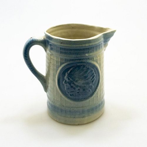 BLUE AND WHITE STONEWARE INDIAN 3999e3