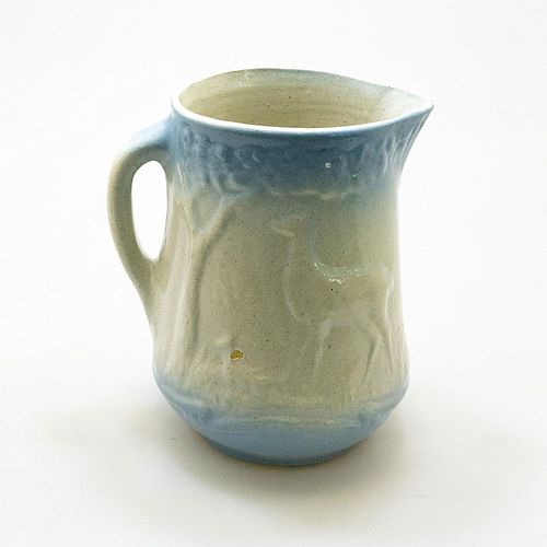 BLUE AND WHITE STONEWARE DOE AND 3999de