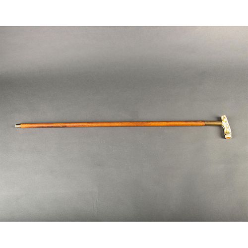 WHALING THEMED CANEWooden shaft 399a21