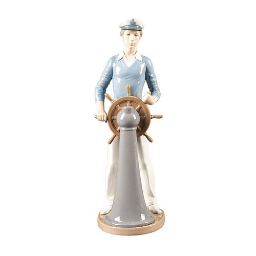 LLADRO FIGURINE, YACHTSMAN 01005206Porcelain;