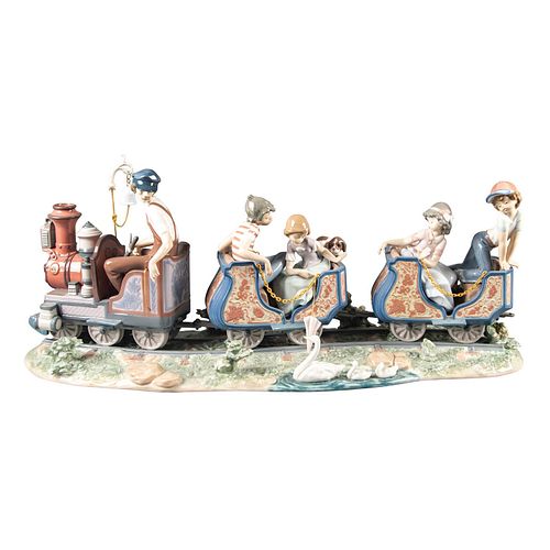 LARGE LLADRO FIGURE GROUP AT THE 399a8e