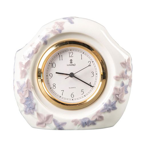 LLADRO LARGE MANTEL QUARTZ CLOCK,