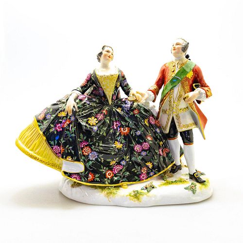 MEISSEN LARGE CRINOLINE GROUP AUGUSTUS