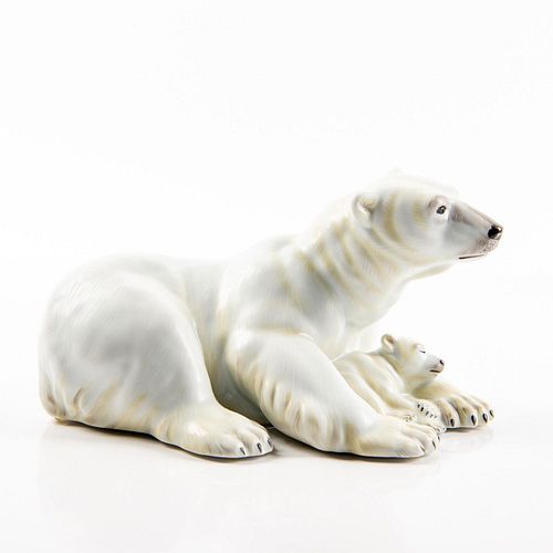 HEREND PORCELAIN FIGURE POLAR BEAR