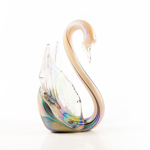 LG STUART ABELAMN ART GLASS IRIDESCENT 399d6f