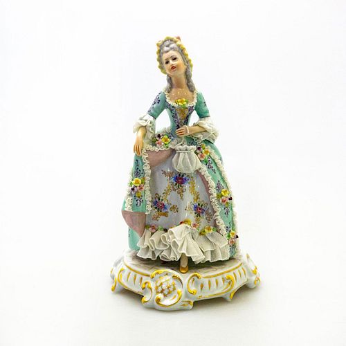 PORCELAIN LACE FIGURINE WITH HAND 399ded