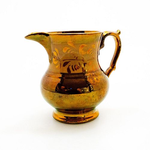 ANTIQUE ENGLISH COPPER LUSTERWARE