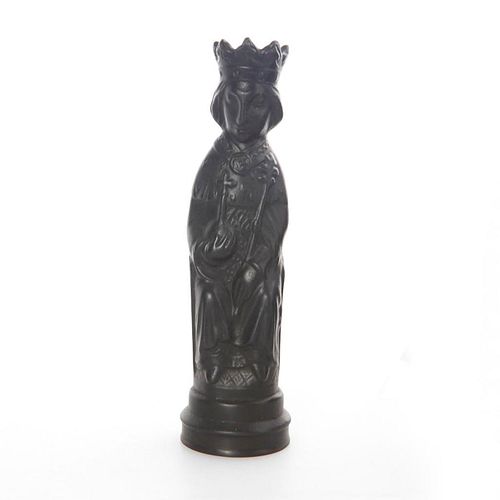 WEDGWOOD VINTAGE BLACK BASALT CHESS 399fa4