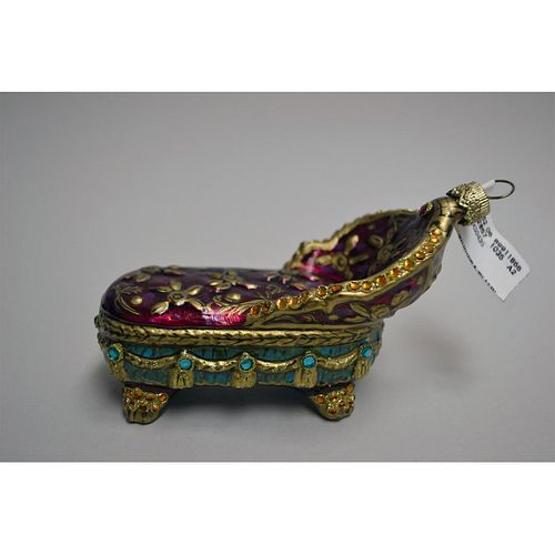 JAY STRONGWATER CHAISE LOUNGE ORNAMENTA 399fcc
