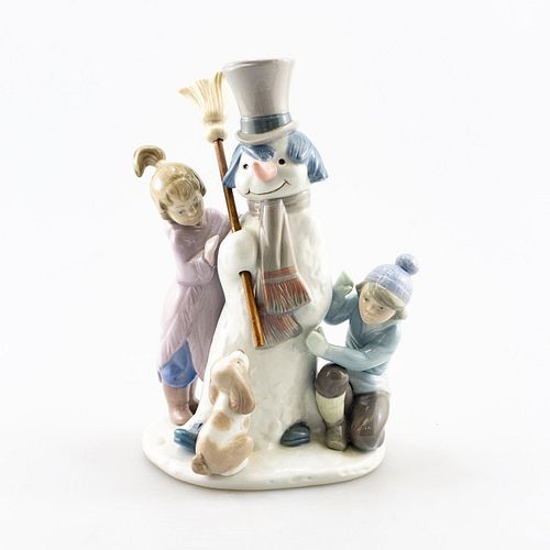 LLADRO PORCELAIN FIGURAL THE SNOWMANA 39a175