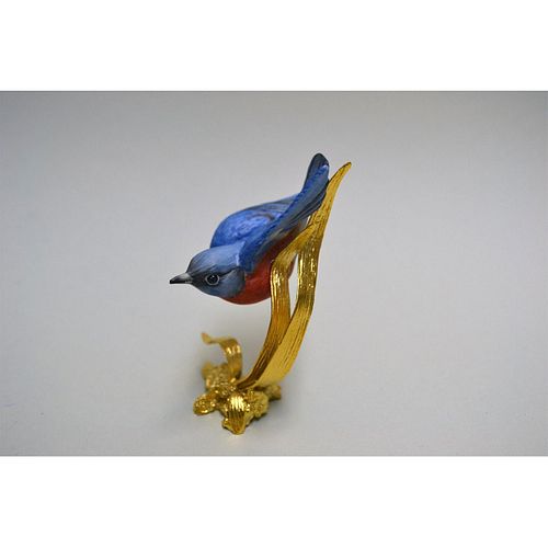 BOEHM PORCELAIN MINIATURE BLUEBIRDBisque