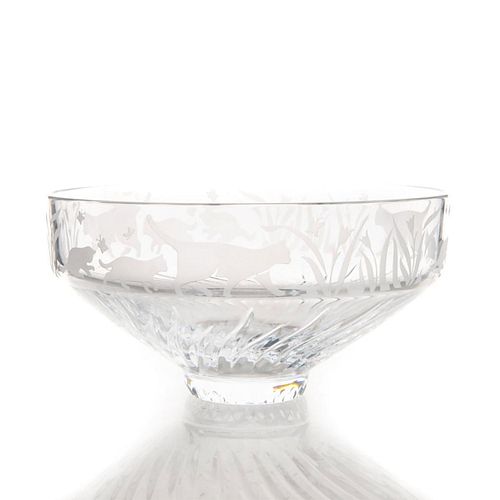 LENOX CRYSTAL ETCHED CENTERPIECE