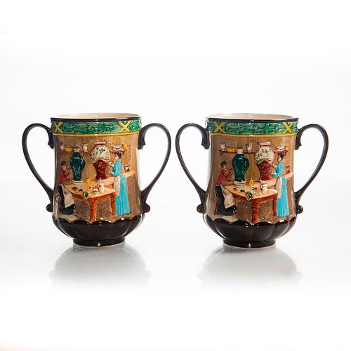 2 ROYAL DOULTON LOVING CUPS POTTERY 39a374
