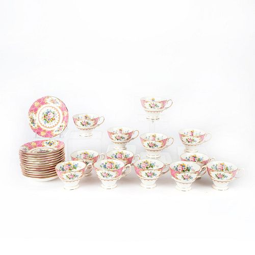 13 ROYAL ALBERT LADY CARLYLE TEACUPS 39a392