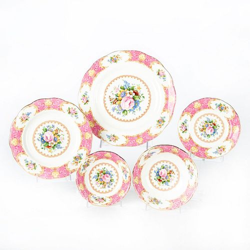 ROYAL ALBERT LADY CARLYLE 5 PIECE DINNER