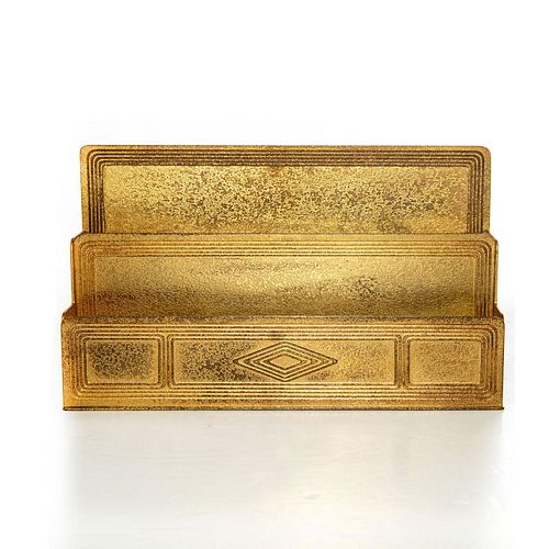 TIFFANY STUDIOS GILT BRONZE LETTER 39a3f8