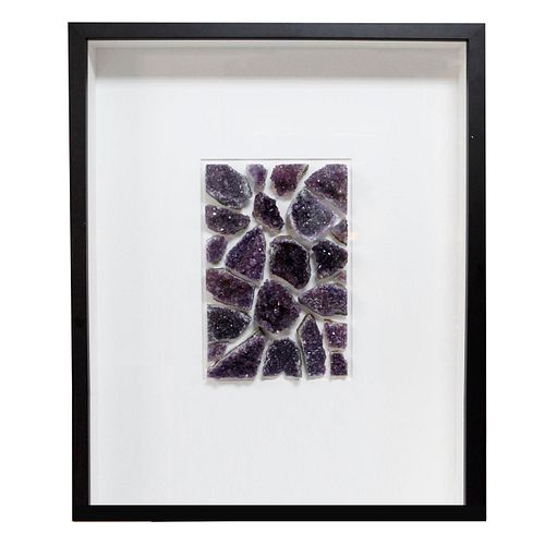 AMETHYST MOSAIC STUDY, FRAMED SHADOWBOXPresented