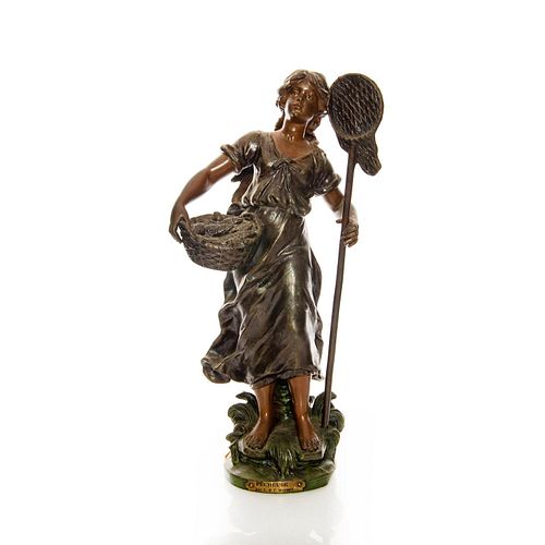 ANTIQUE BRONZE STATUE OF PECHEUSE