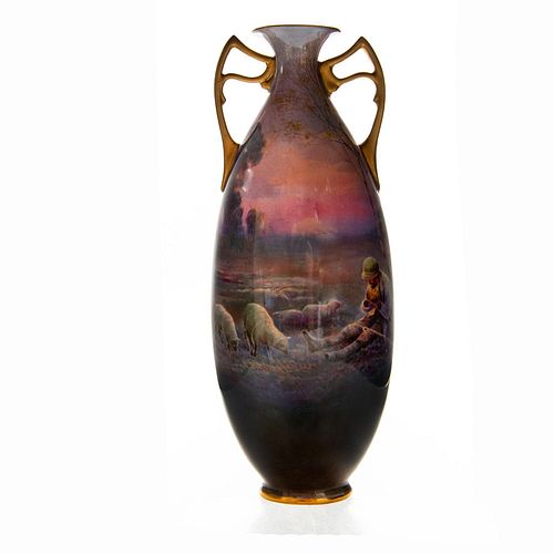 ROYAL DOULTON JOSEPH HANCOCK VASE, ARTIST