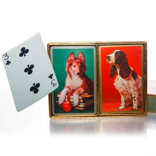 CONGRESS PLAYING CARDS, 2 DECKS, DOGSTwo