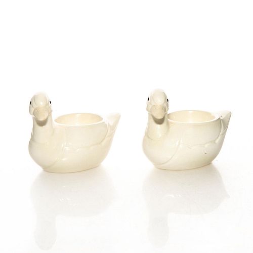 PAIR, TIFFANY & CO WHITE CERAMIC