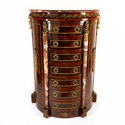 FRENCH EMPIRE STYLE DEMILUNE CHEST7 39a530