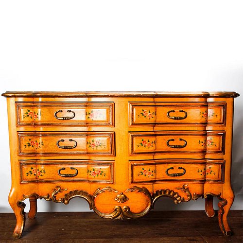 BAROQUE STYLE CHEST OF DRAWERSPainted 39a531