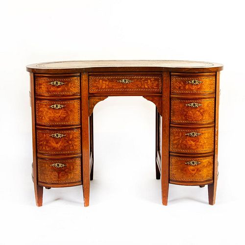 ANTIQUE ALL WOOD WRITING DESK WITH 39a532