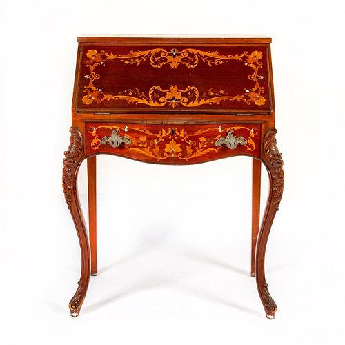 LOUIS XV STYLE BUREAU WRITING DESKMarquetry