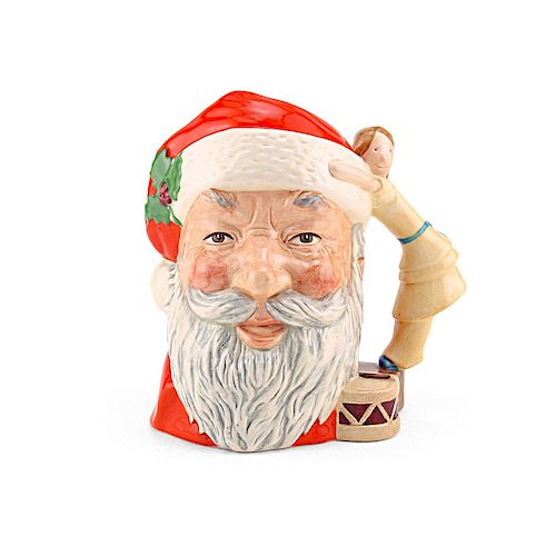 SANTA CLAUS DOLL ON DRUM D6668