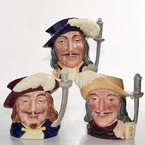 3 LG ROYAL DOULTON CHARACTER JUGS  39a6db