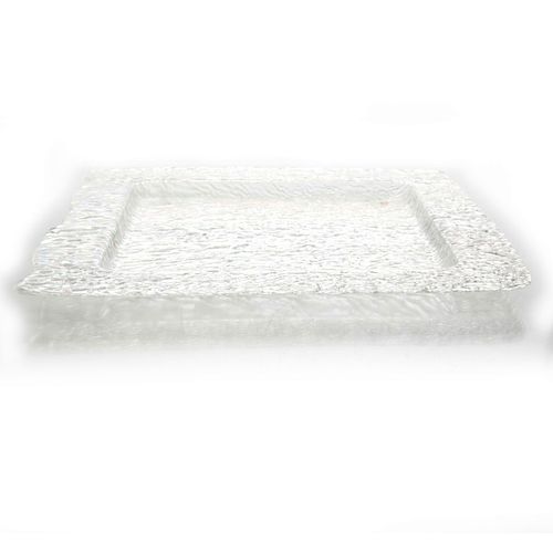 CONTEMPORARY ART GLASS TRAYTextured  39a6ec