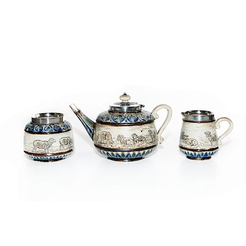 3 PC DOULTON LAMBETH STONEWARE 39a713