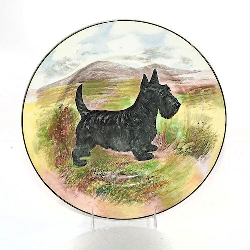 ROYAL DOULTON PLATE, SCOTTISH TERRIER