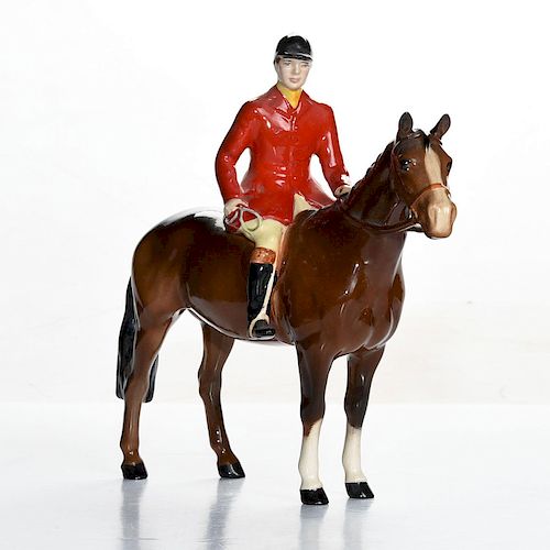 BESWICK FIGURINE, HUNTSMAN ON HORSEChestnut