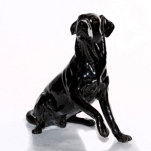 ENGLISH CERAMIC BLACK LABRADOR 39a7b7