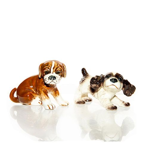 PAIR OF GOEBEL PUPPY FIGURINES, BOXER