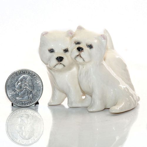 PORCELAIN MINIATURE FIGURINE, TERRIER