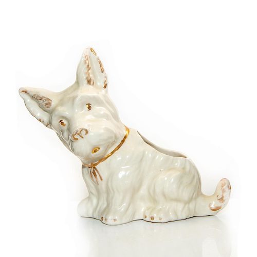 SMALL IVORY CREAM GLAZED SCOTTISH TERRIER