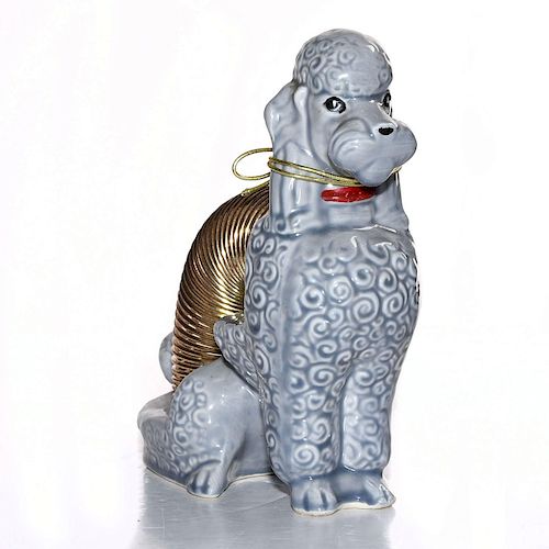 MARSTON POTTERY CERAMIC GREY POODLE 39a81a